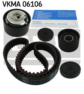 VKMA 06106 SKF Комплект (ремінь+ролики)0